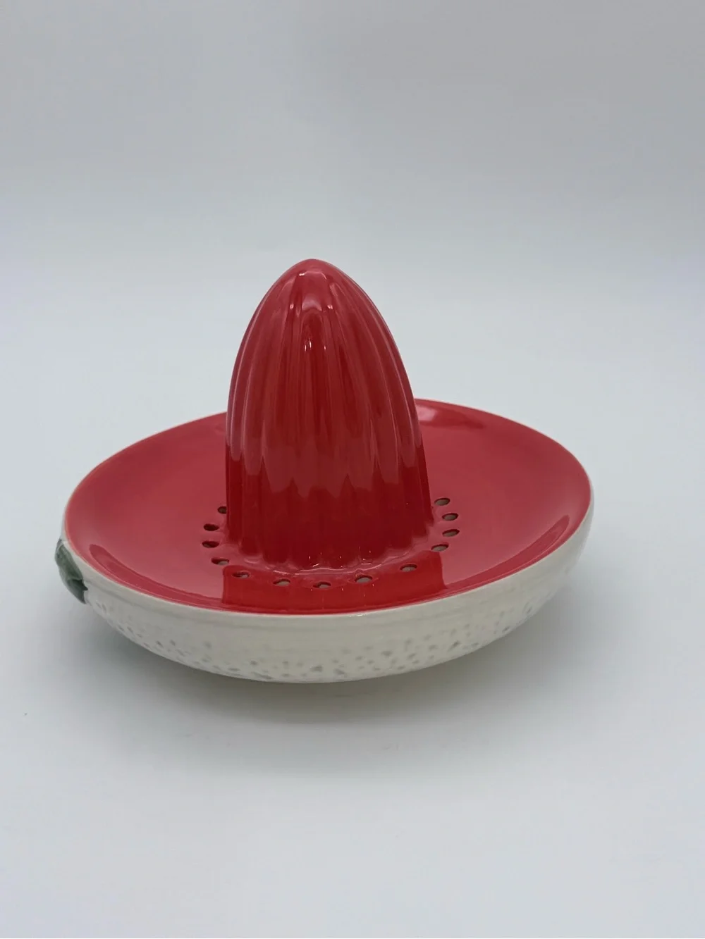 Vintage Cracker Barrel 2pc Santa Claus Juicer Reamer & Jug 8”
